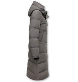 Matogla Long Tailored Puffer Jacket Women - 8606 - Grey