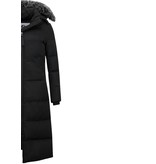Matogla Puffer Jacket Women's Long with Hood - Black