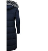 Matogla Puffer Coat Long Women with Hood - Blue