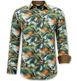 Gentile Bellini Men Shirt Tropical Print - 3114 - Green