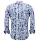 Gentile Bellini Flower Printed Shirts Men - 3116 - Blue