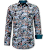 Gentile Bellini Men's Painting Art Shirts - 3117 - Green