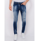 Local Fanatic Blue Stone Washed Jeans Man Slim Fit - 1076 - Blue