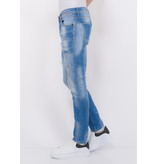 Local Fanatic Blue Ripped SkaterJeans Men Slim Fit - 1078