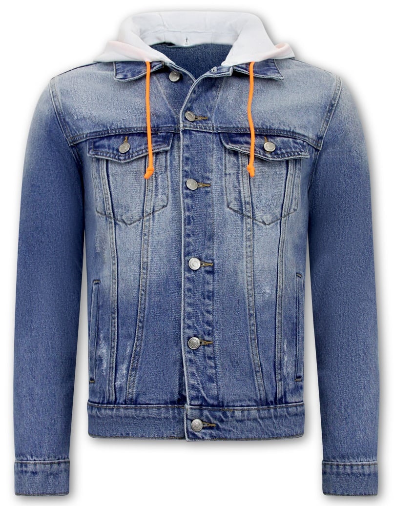 Denim Jacket with Hood Men Styleitaly.eu