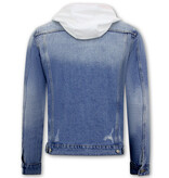 Local Fanatic Denim Jacket with Hood Men - RJ-966 - Blue