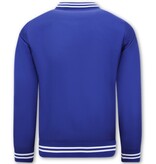 Tony Backer Thin Summer Baseball Jackets for Men - Blue