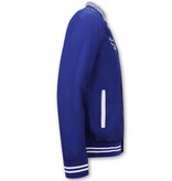 Tony Backer Thin Summer Baseball Jackets for Men - Blue