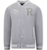 Tony Backer Thin Baseball Summer Jacket for Men - Grey