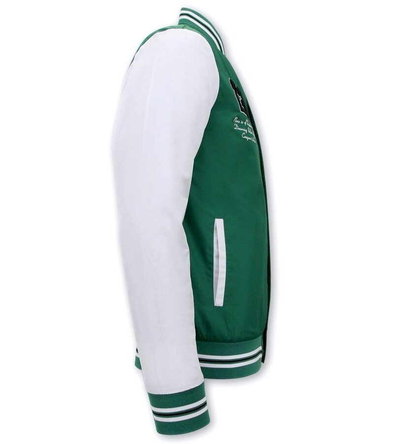 Tony Backer Thin Men's Baseball Jackets Summer - Green