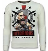 Local Fanatic Conor Notorious Men's Sweater - White