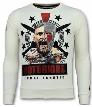 Local Fanatic Conor Notorious Men's Sweater - White