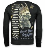 Local Fanatic Notorious Sweater King Conor Sweater Men - Black