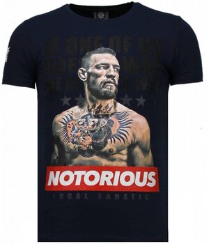 Local Fanatic Conor Notorious Legend - Rhinestone T-shirt - Blue