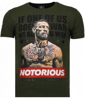 Local Fanatic Conor Notorious Legend - Rhinestone T-shirt - Green