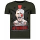 Conor Notorious Warrior - Rhinestone T-shirt - Khaki