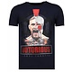 Conor Notorious Warrior - Rhinestone T-shirt - Navy
