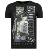 Local Fanatic King Notorious - Slim fit T shirt Men - 6324Z - Black