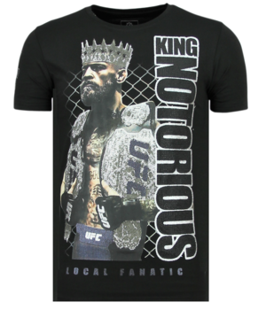 Local Fanatic King Notorious - Slim fit T shirt Men - 6324Z - Black