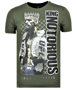 Local Fanatic King Notorious - Summer T shirt Men - 6324G - Green