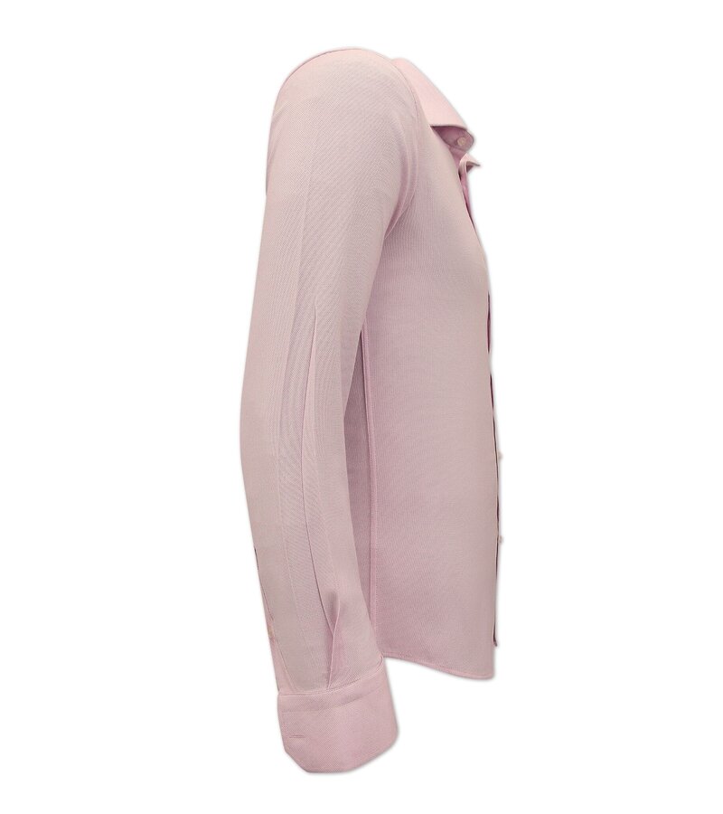 Gentile Bellini Plain oxford Shirt for Men - Slim Fit - 3029 - Pink
