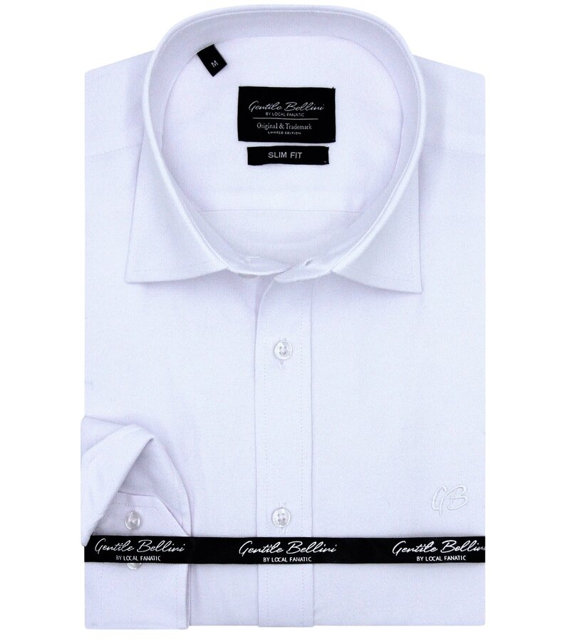 Gentile Bellini Oxford Shirt Men's Plain - 3125 - White