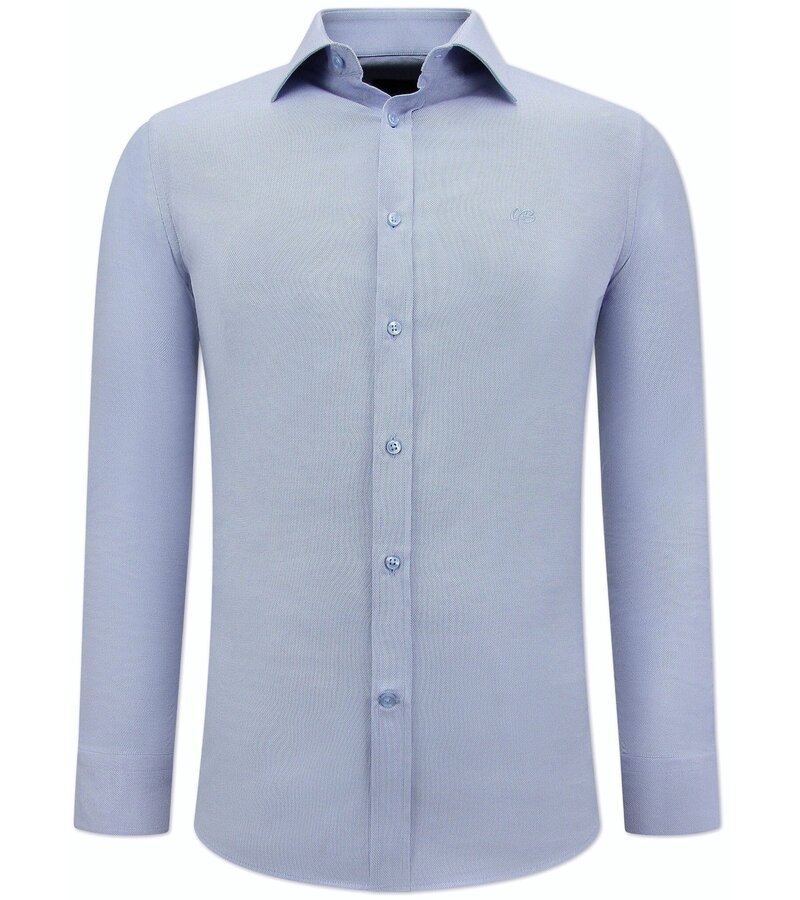 Gentile Bellini Business Plain Oxford Shirt Men's -3127- Blue