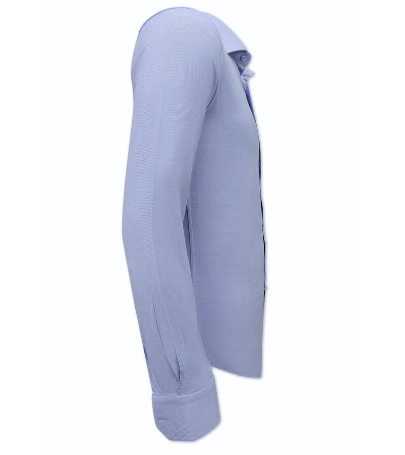 Gentile Bellini Business Plain Oxford Shirt Men's -3127- Blue