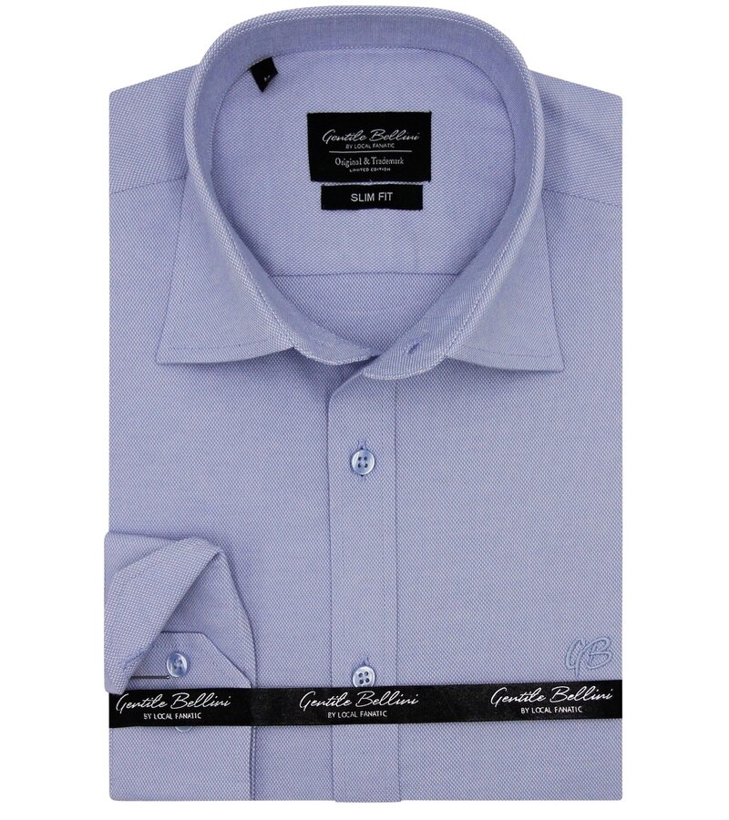 Gentile Bellini Business Plain Oxford Shirt Men's -3127- Blue