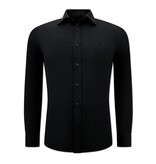 Gentile Bellini Plain Oxford Business Shirt Men -3126- Black