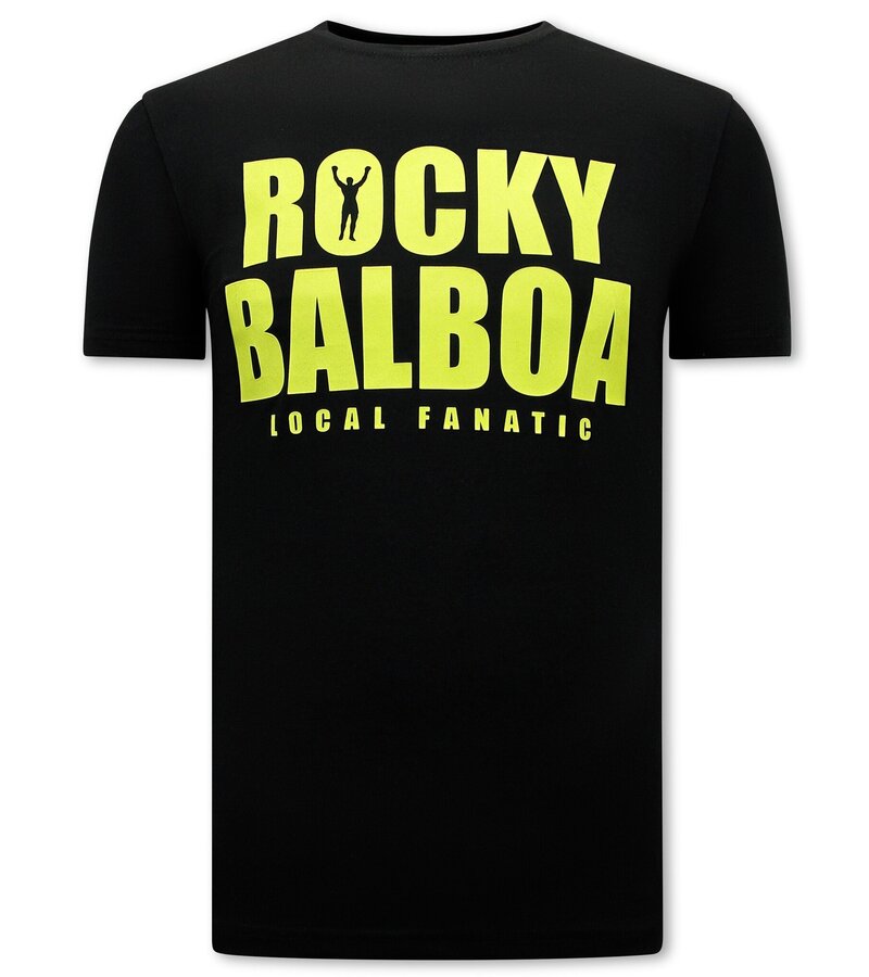 Local Fanatic Rocky Balboa Men T-shirt - Black