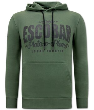 Local Fanatic Pablo Escobar Man Hoodie - Green