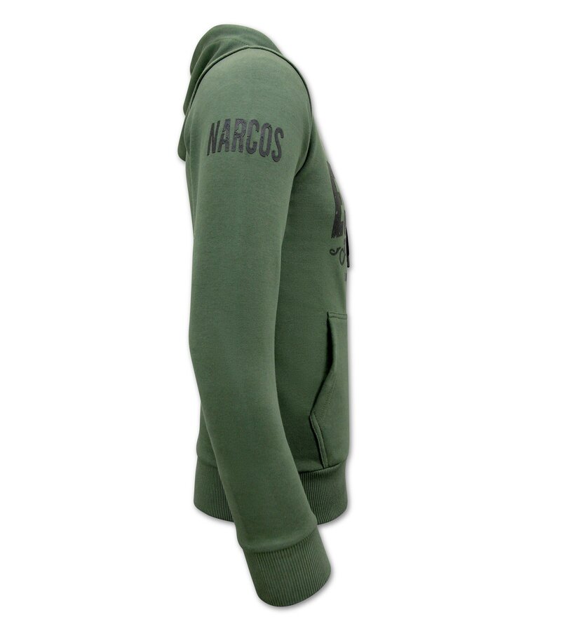 Local Fanatic Pablo Escobar Man Hoodie - Green