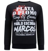 Local Fanatic El Patron - Pablo Escobar Sweater - Black