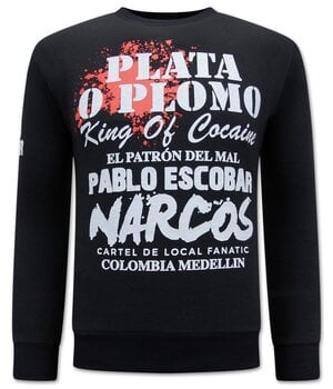 Local Fanatic El Patron - Pablo Escobar Sweater - Black