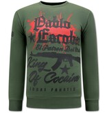 Local Fanatic The King Of Cocaine  Men Sweater - Green