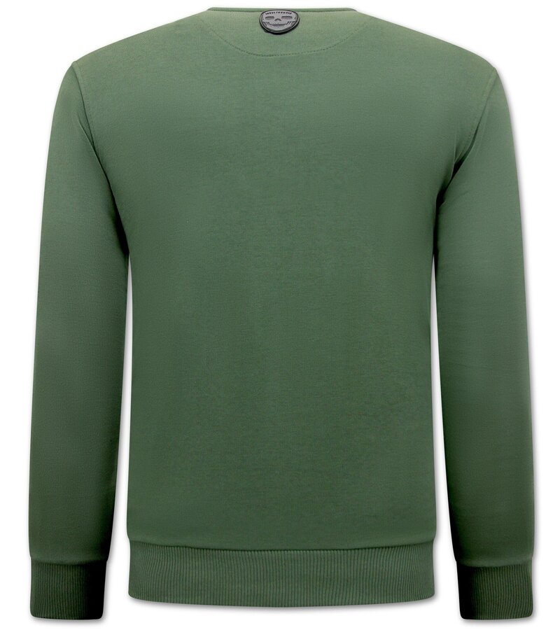 Local Fanatic The King Of Cocaine  Men Sweater - Green