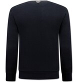Local Fanatic Lakers Print Men Sweater - Black