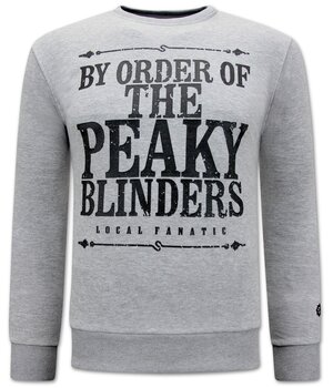 Local Fanatic Peaky Blinders Men's Sweater - Grey