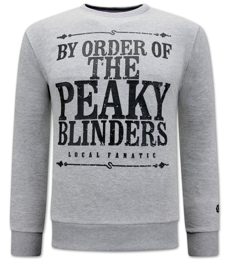 Local Fanatic Peaky Blinders Men's Sweater - Grey