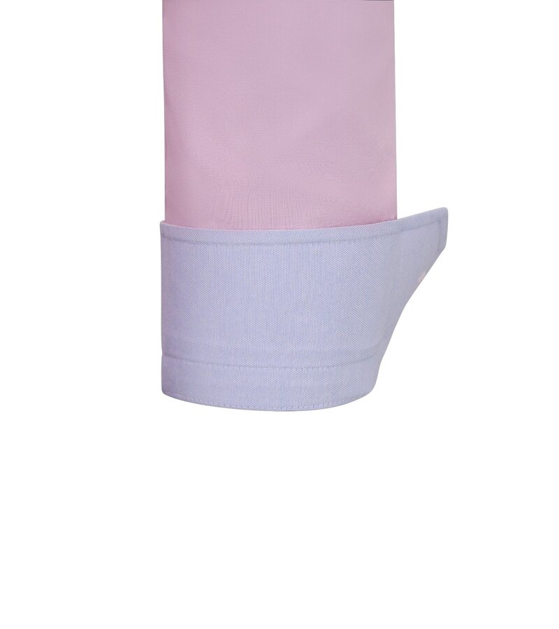 Gentile Bellini Mens Longsleeve Shirts - Plain Slim Fit - Pink