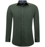 Gentile Bellini Men's Formal Shirts - SlimFit Stretch Shirt - Green