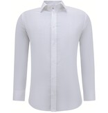 Gentile Bellini Luxury Business Satin Slim Fit Shirt for Men - White