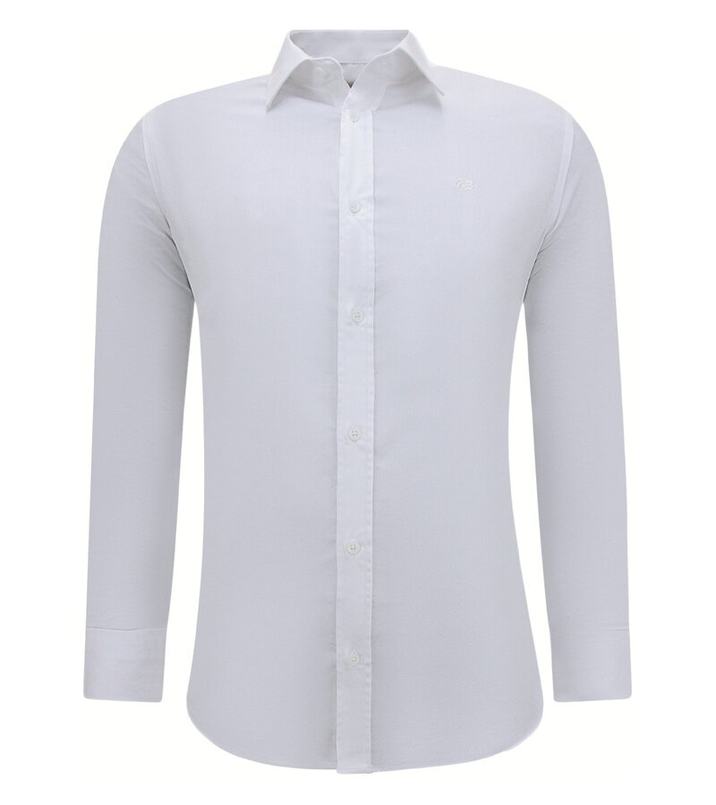 Gentile Bellini Luxury Business Satin Slim Fit Shirt for Men - White