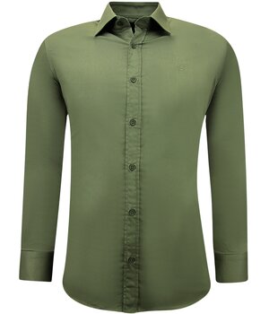 Gentile Bellini Exclusive Business Satin Shirt - Green