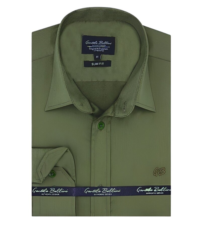 Gentile Bellini Exclusive Business Satin Shirt - Green