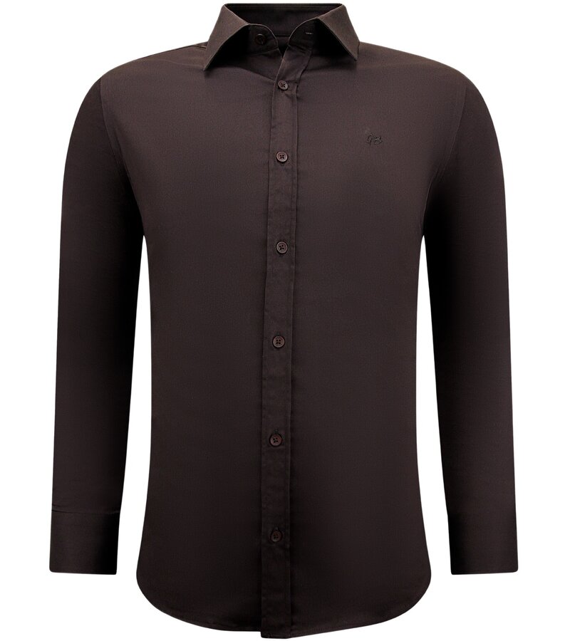 Gentile Bellini Classy Business Shirt For Men - Brown