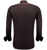 Gentile Bellini Classy Business Shirt For Men - Brown