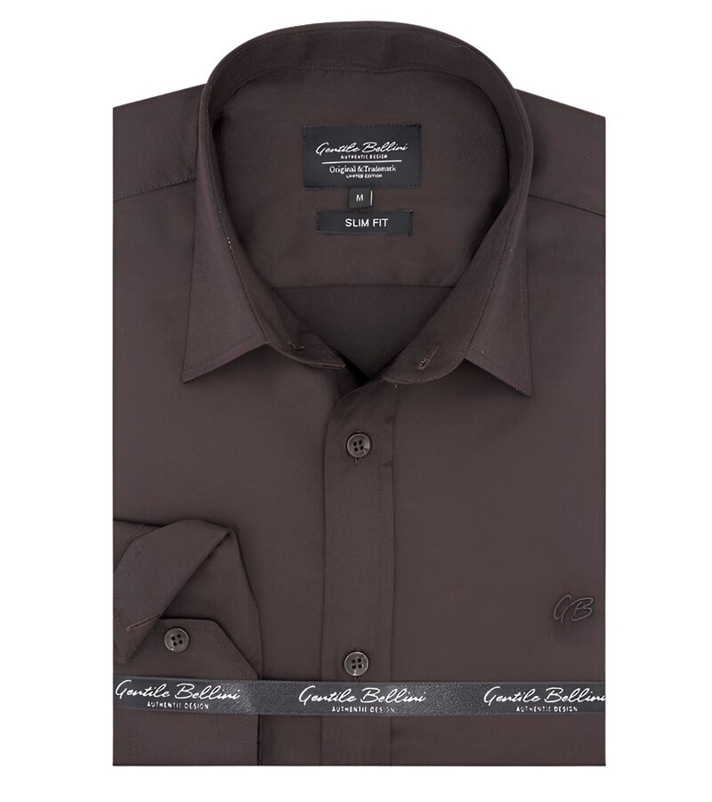 Gentile Bellini Classy Business Shirt For Men - Brown