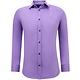 Men's Neat Formal Satin Slim Fit Shirt - Purple
